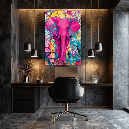 TABLEAU ÉLÉPHANT POP