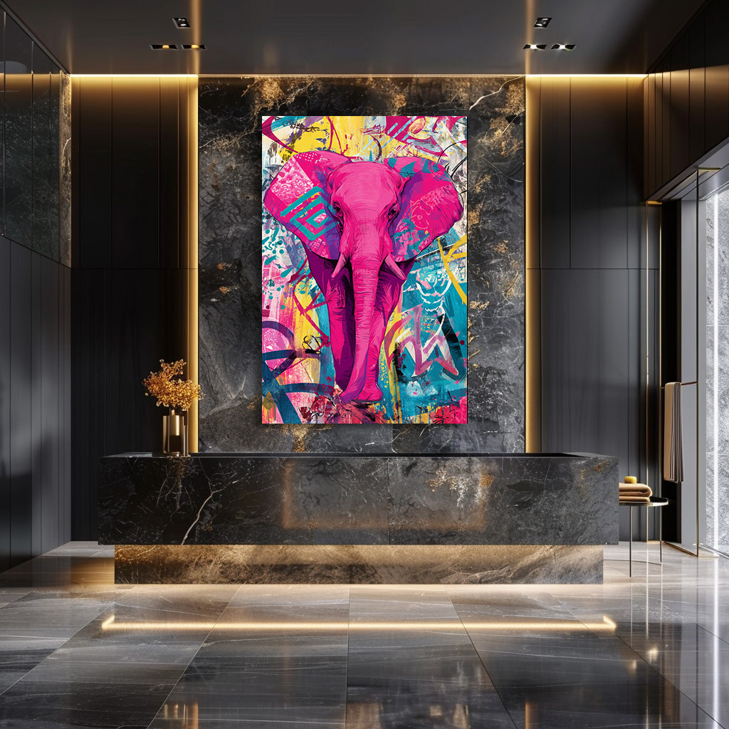 TABLEAU ÉLÉPHANT POP