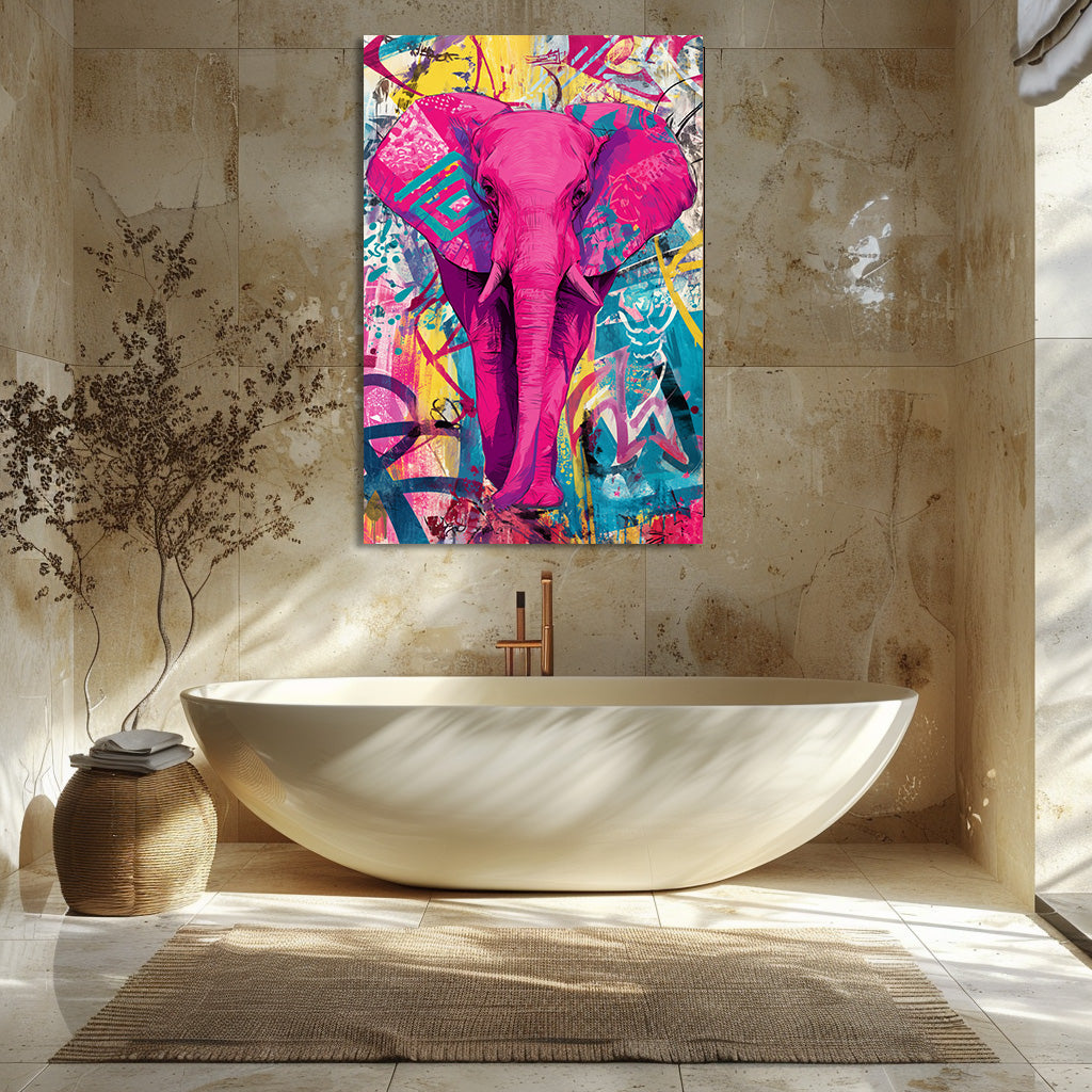 TABLEAU ÉLÉPHANT POP