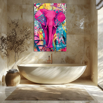 TABLEAU ÉLÉPHANT POP