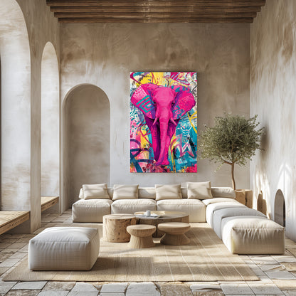 TABLEAU ÉLÉPHANT POP