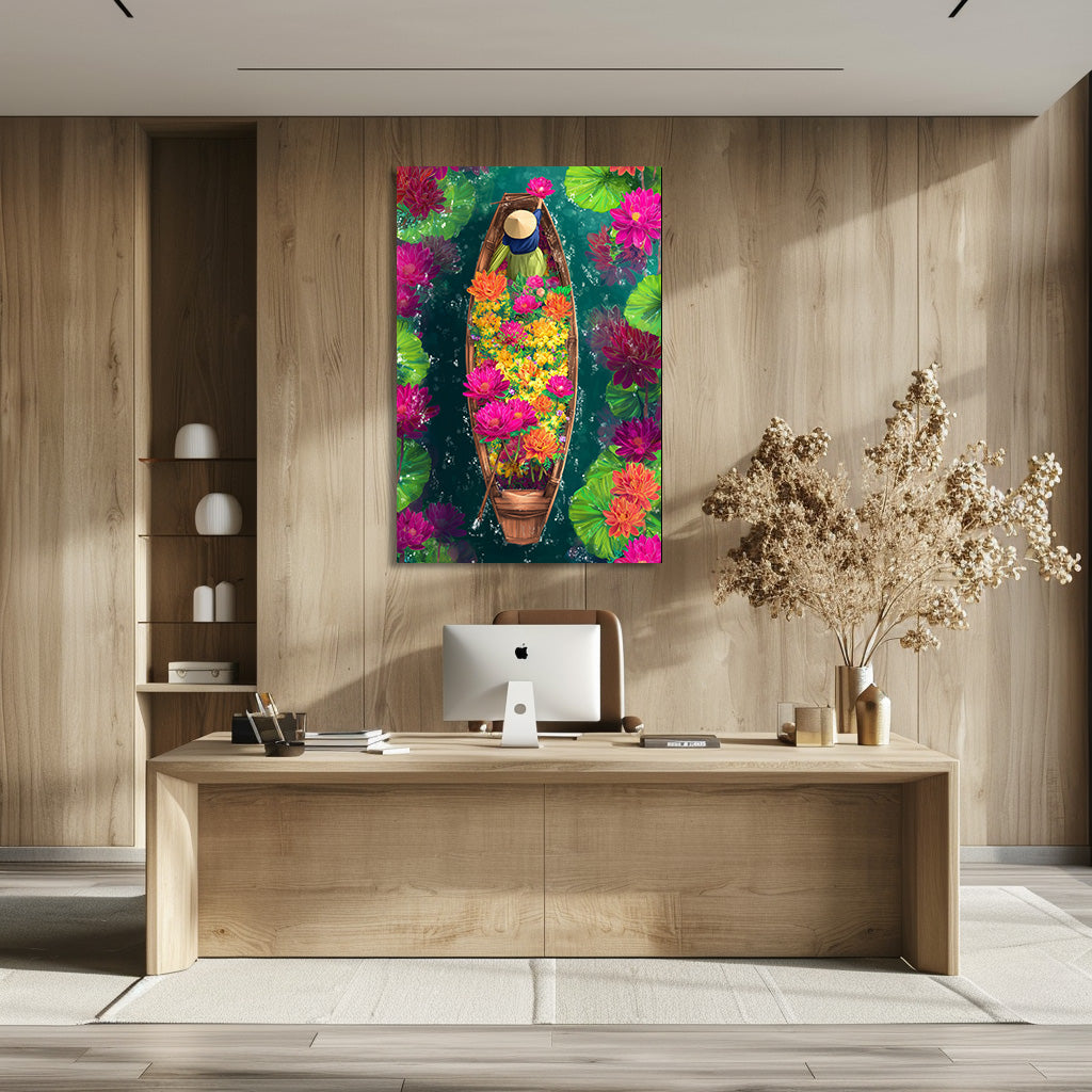 TABLEAU VIETNAM FLORAL