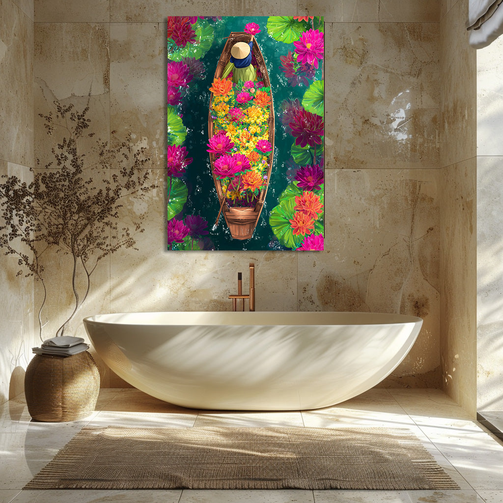 TABLEAU VIETNAM FLORAL