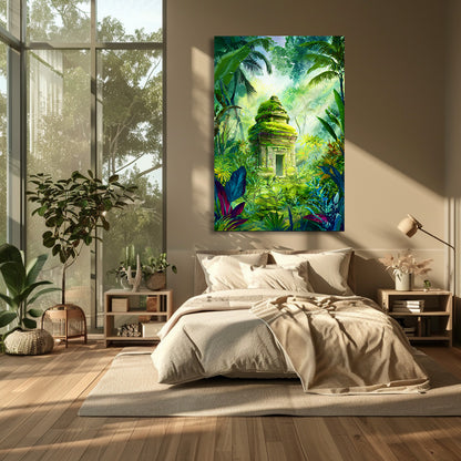 TABLEAU TEMPLE JUNGLE