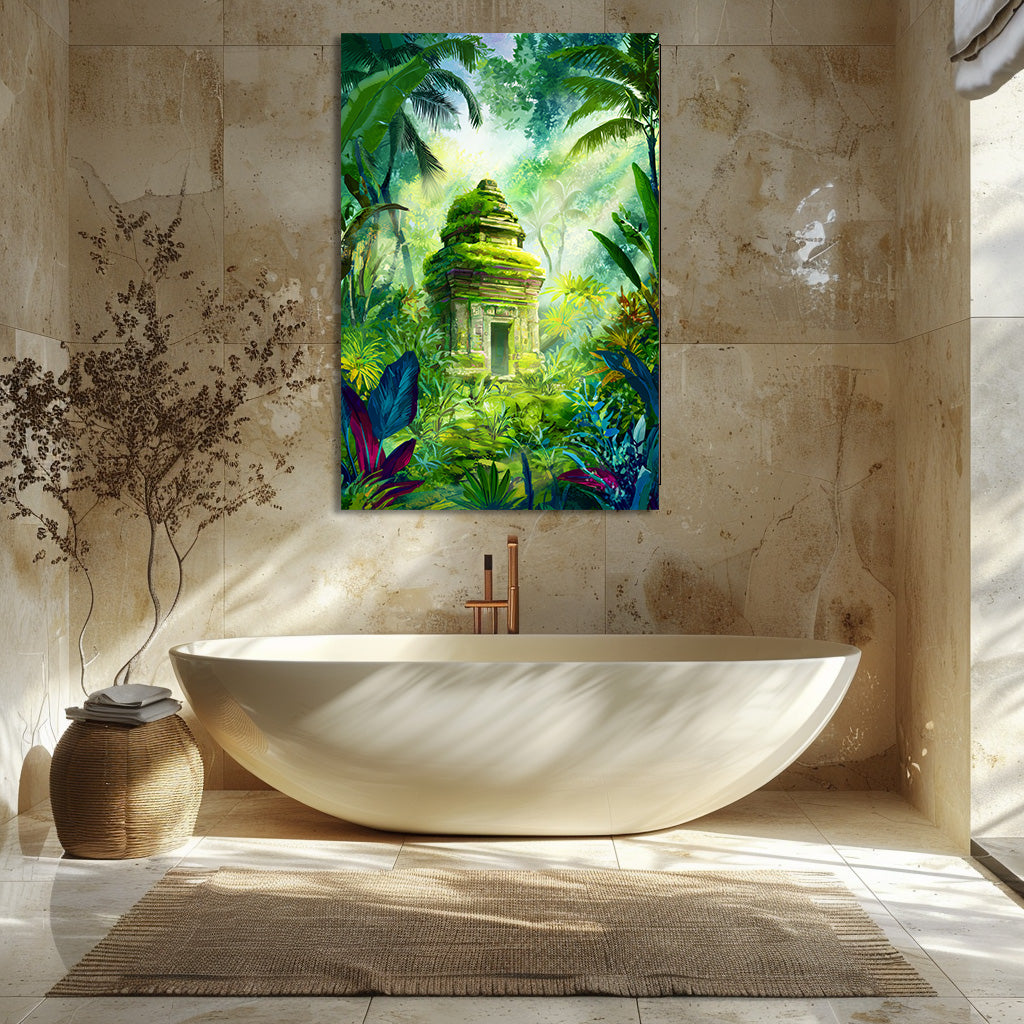 TABLEAU TEMPLE JUNGLE