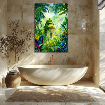 TABLEAU TEMPLE JUNGLE