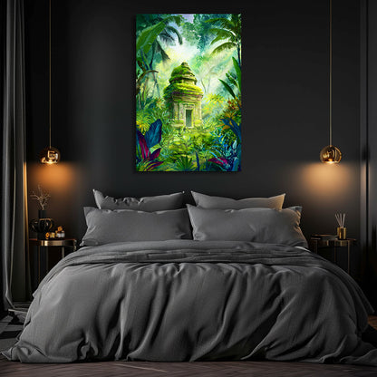 TABLEAU TEMPLE JUNGLE