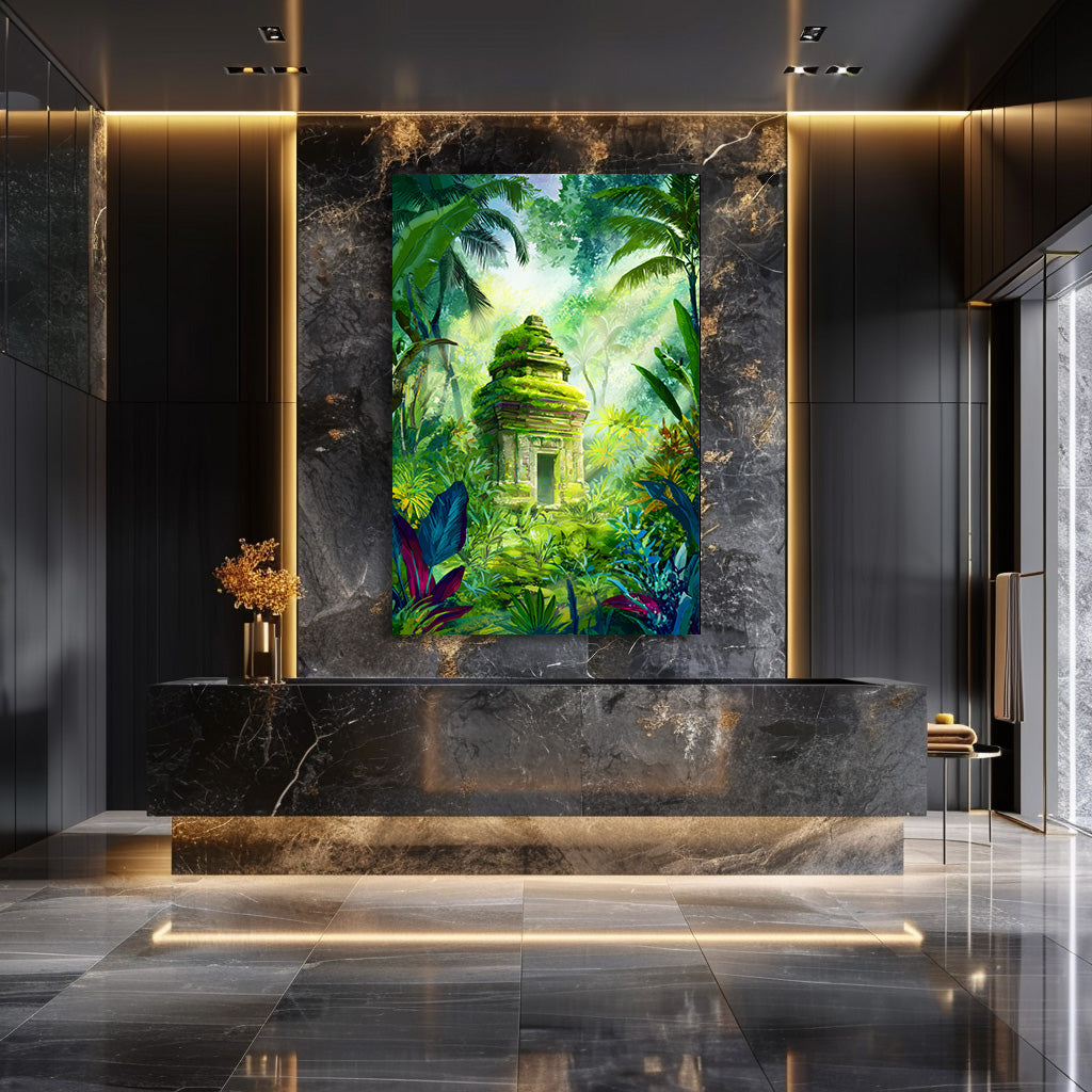 TABLEAU TEMPLE JUNGLE