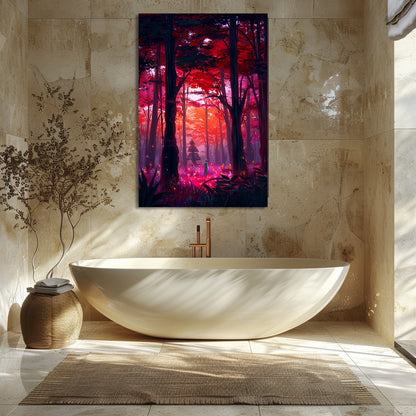 TABLEAU FORÊT JAPON