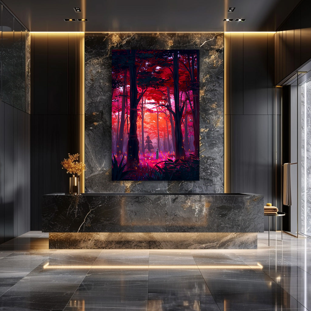 TABLEAU FORÊT JAPON