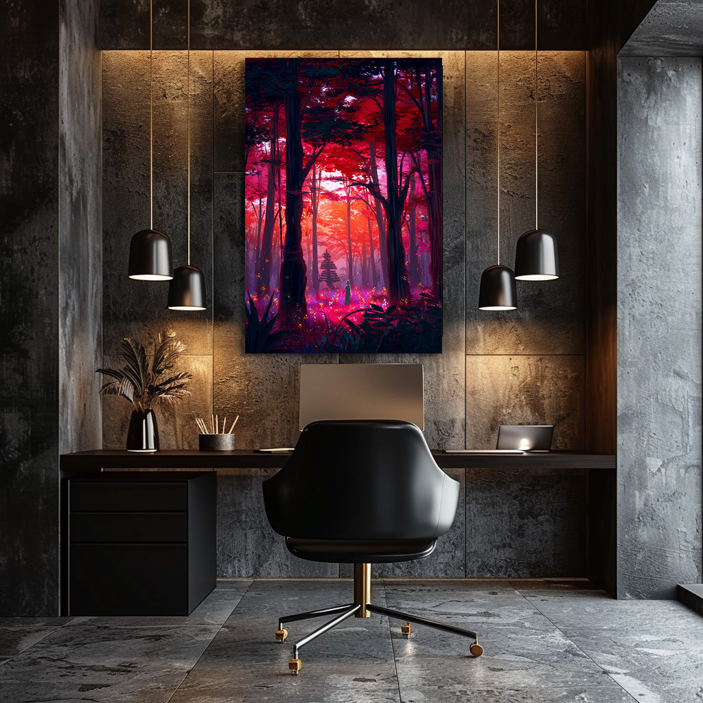 TABLEAU FORÊT JAPON