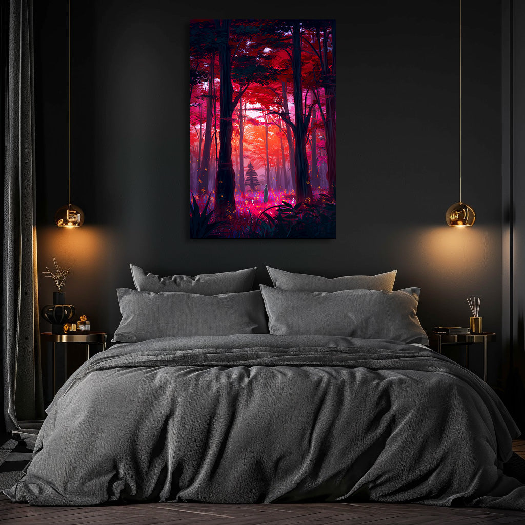 TABLEAU FORÊT JAPON