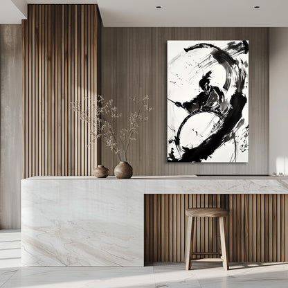 TABLEAU SAMURAÏ AQUARELLE