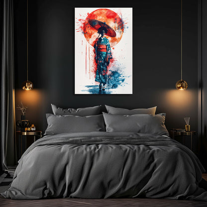 TABLEAU GEISHA AQUARELLE