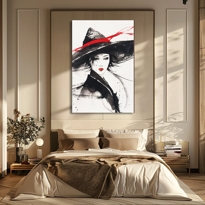 TABLEAU FEMME AQUARELLE