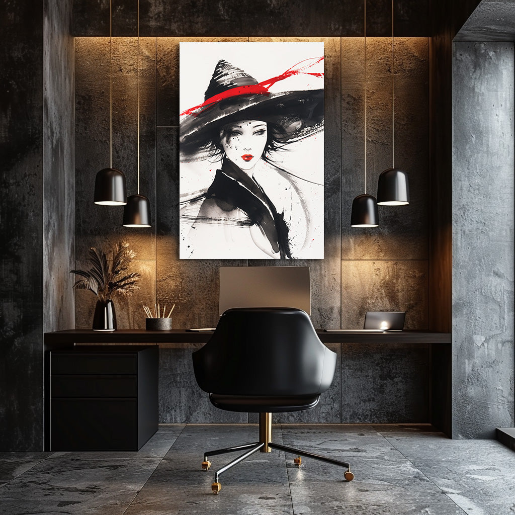 TABLEAU FEMME AQUARELLE