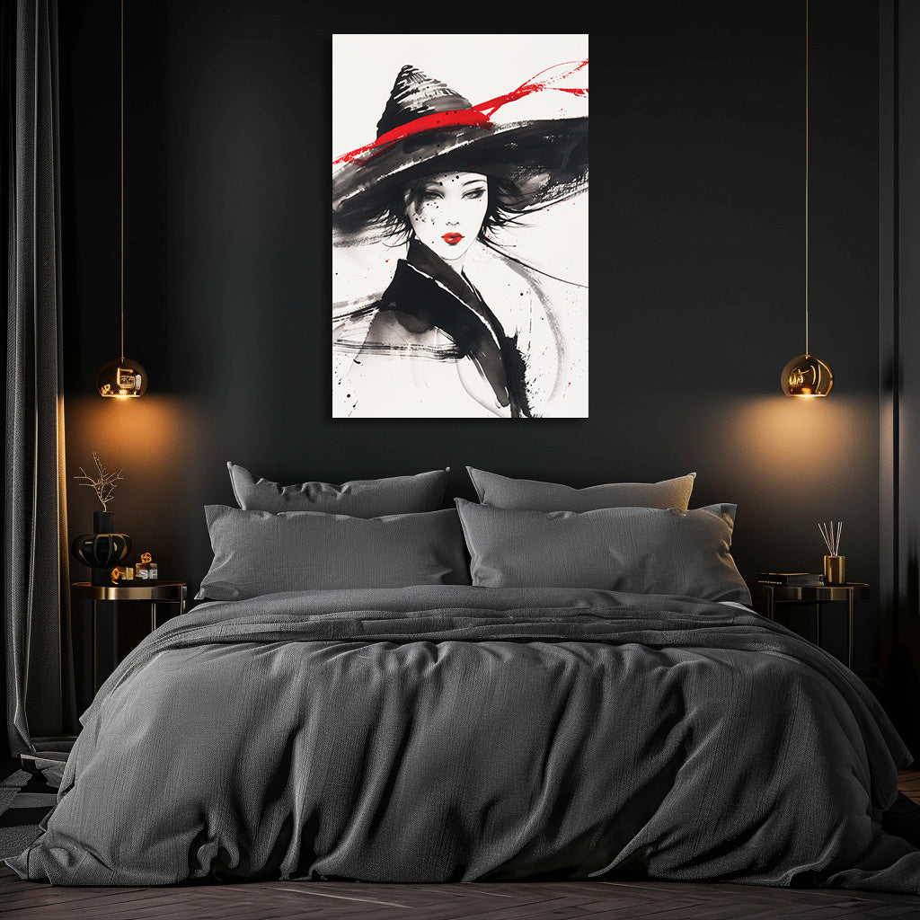 TABLEAU FEMME AQUARELLE