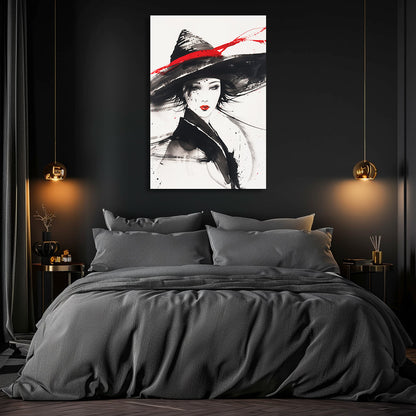 TABLEAU FEMME AQUARELLE