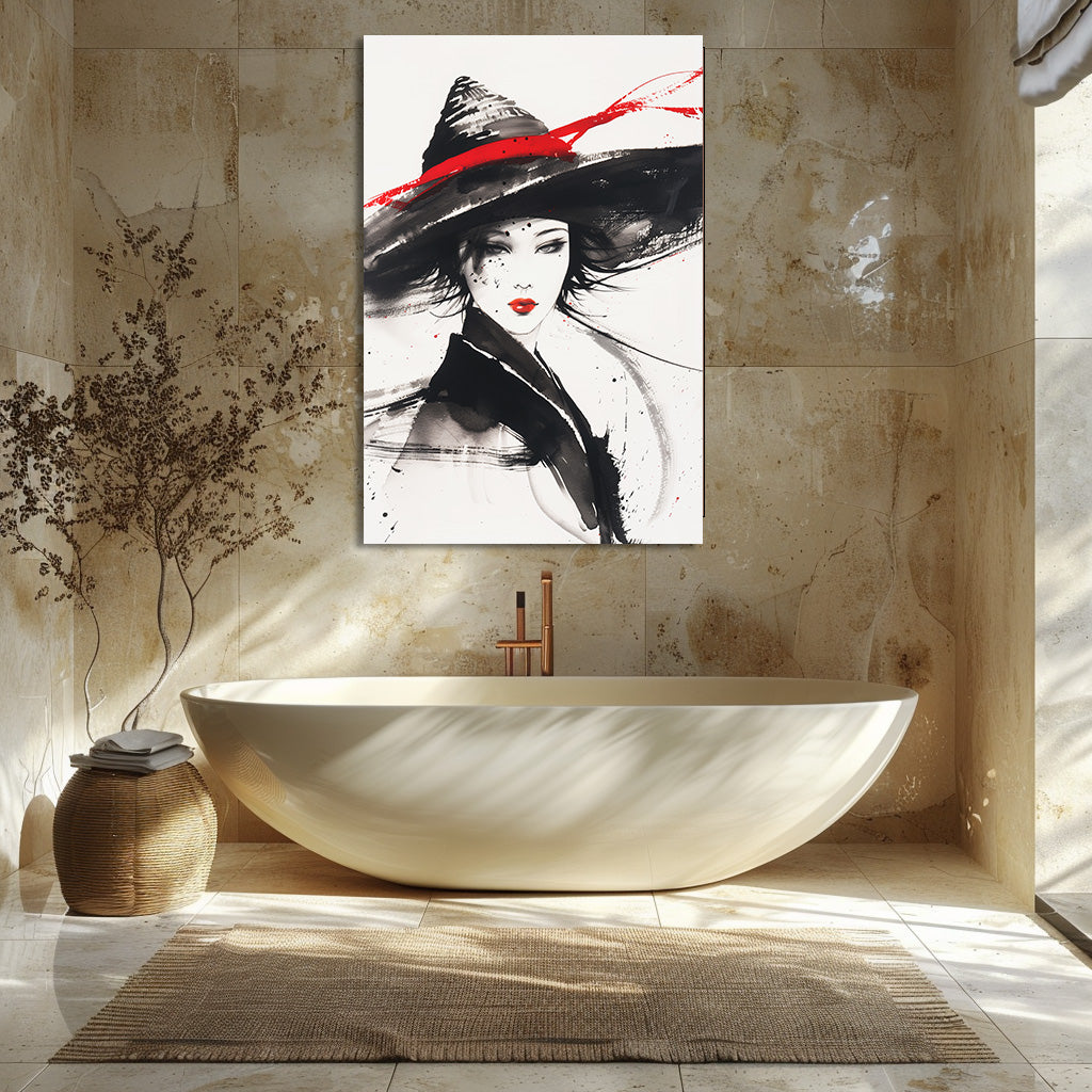 TABLEAU FEMME AQUARELLE