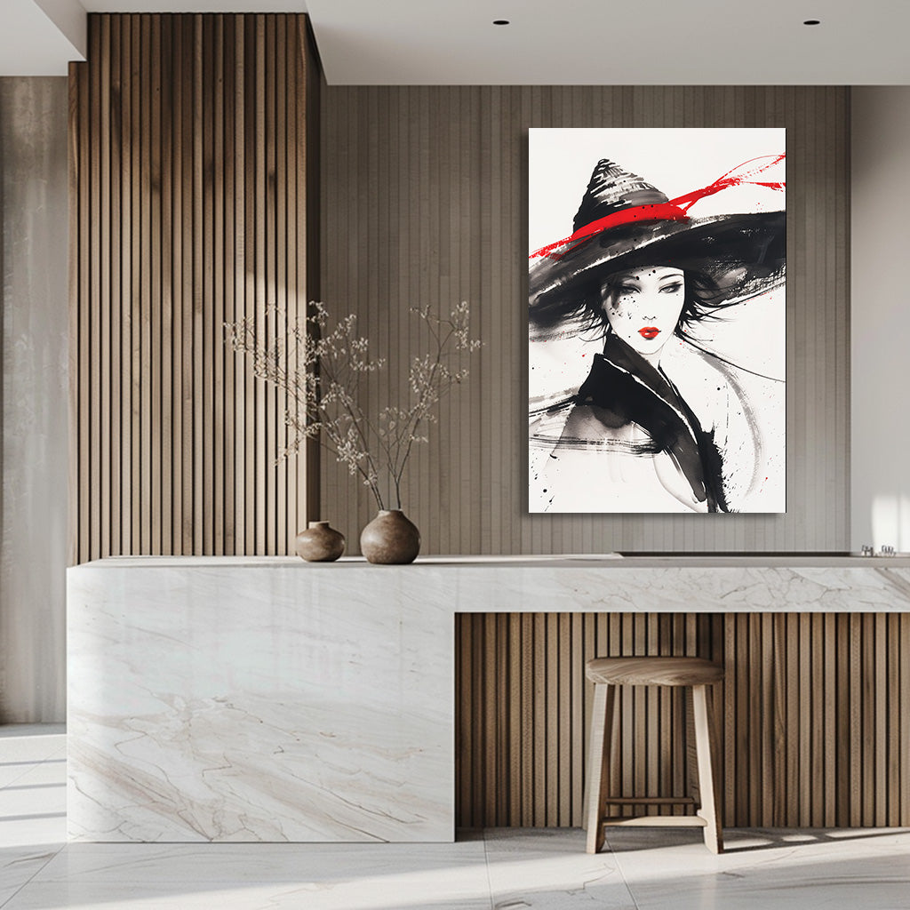 TABLEAU FEMME AQUARELLE