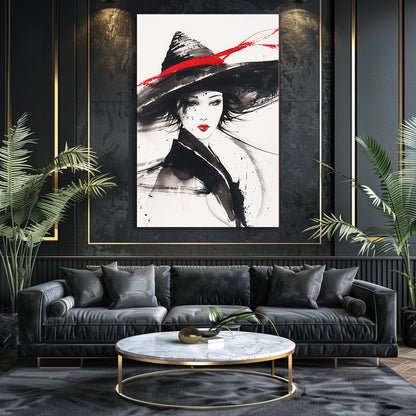 TABLEAU FEMME AQUARELLE