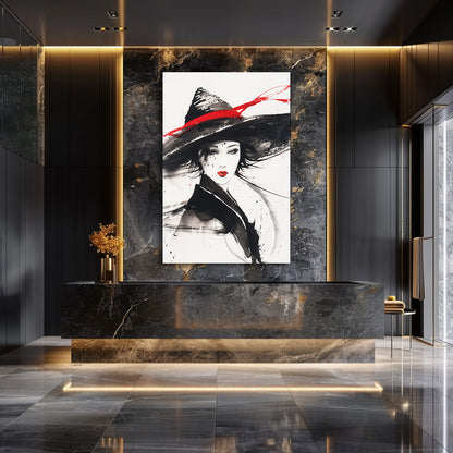 TABLEAU FEMME AQUARELLE