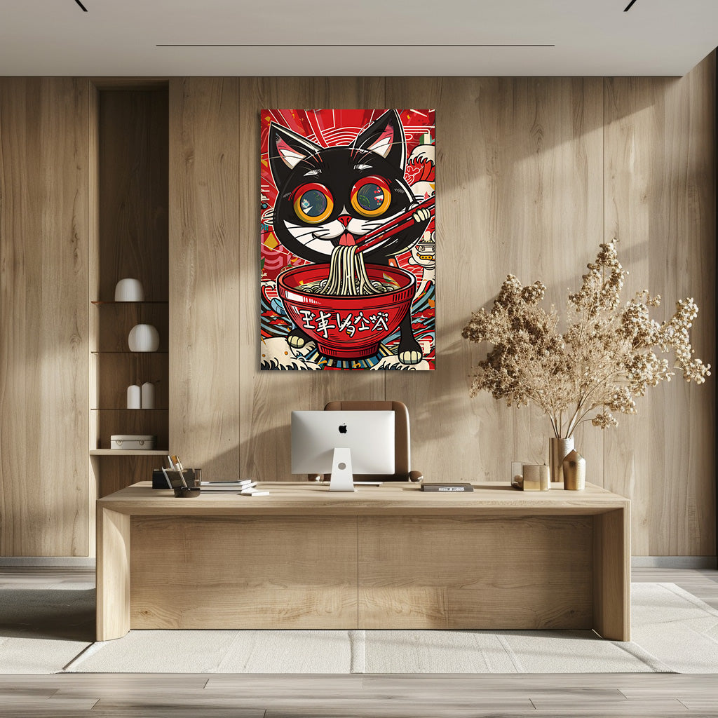 TABLEAU CHAT RAMEN POP