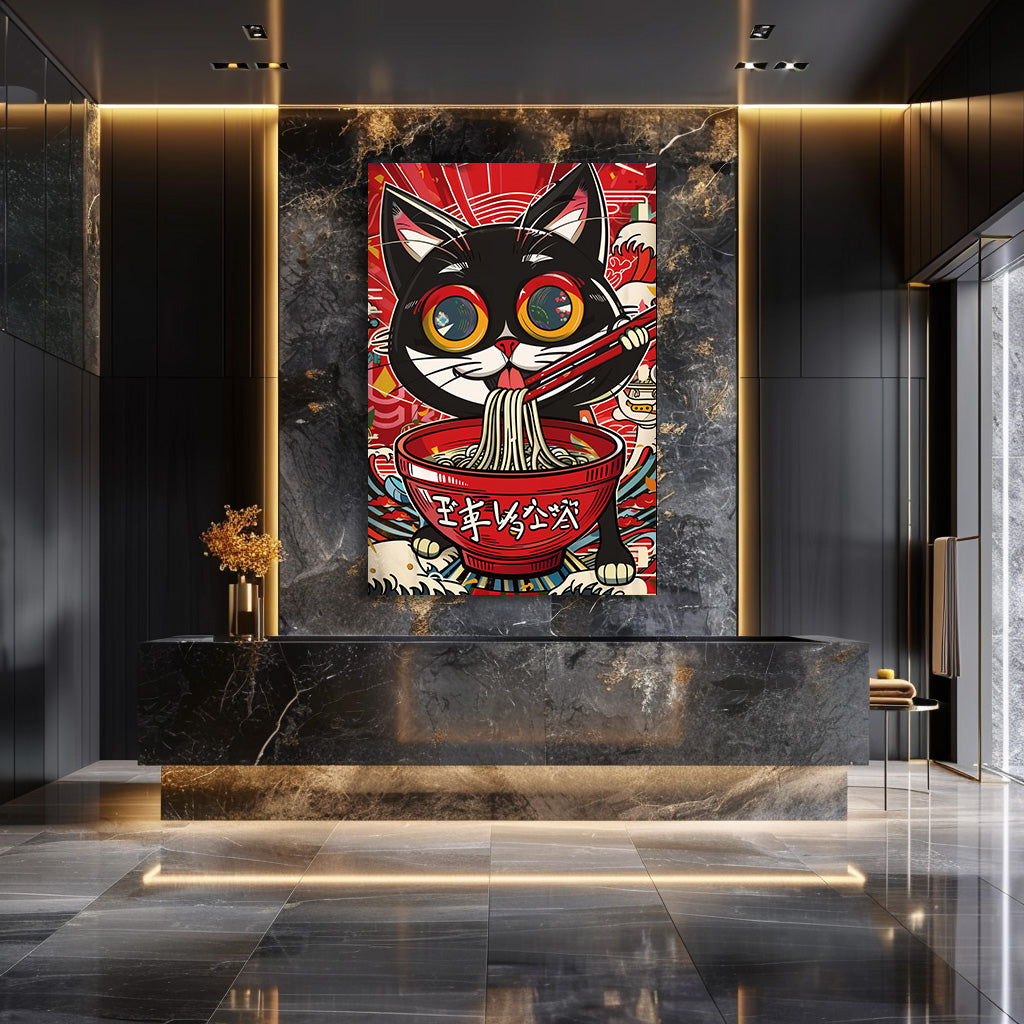 TABLEAU CHAT RAMEN POP