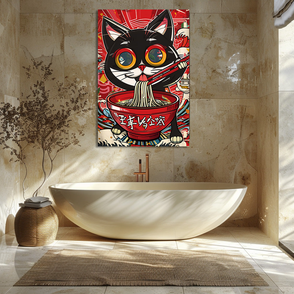 TABLEAU CHAT RAMEN POP