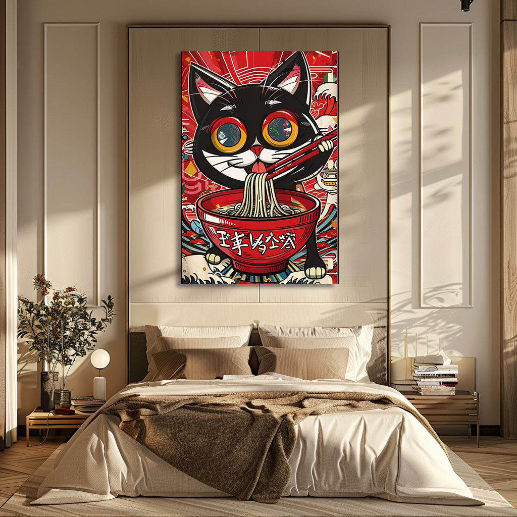 TABLEAU CHAT RAMEN POP