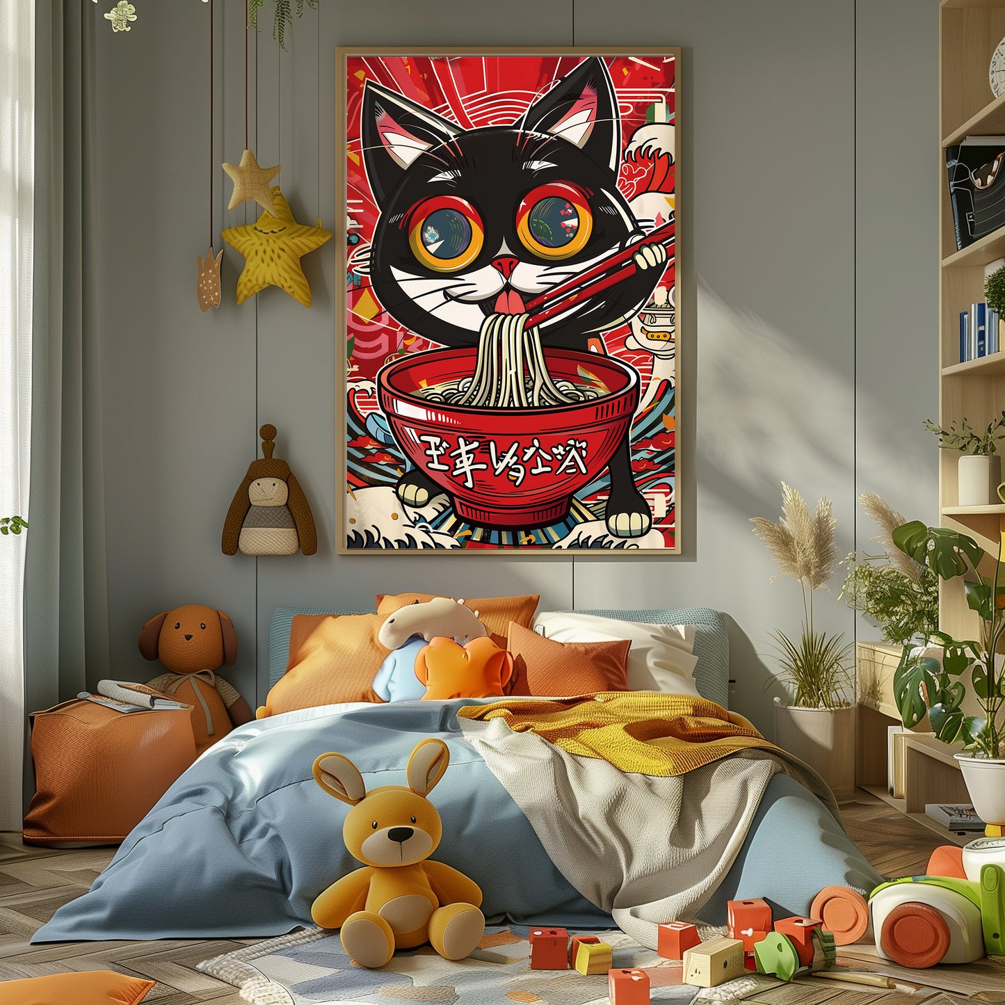 TABLEAU CHAT RAMEN POP