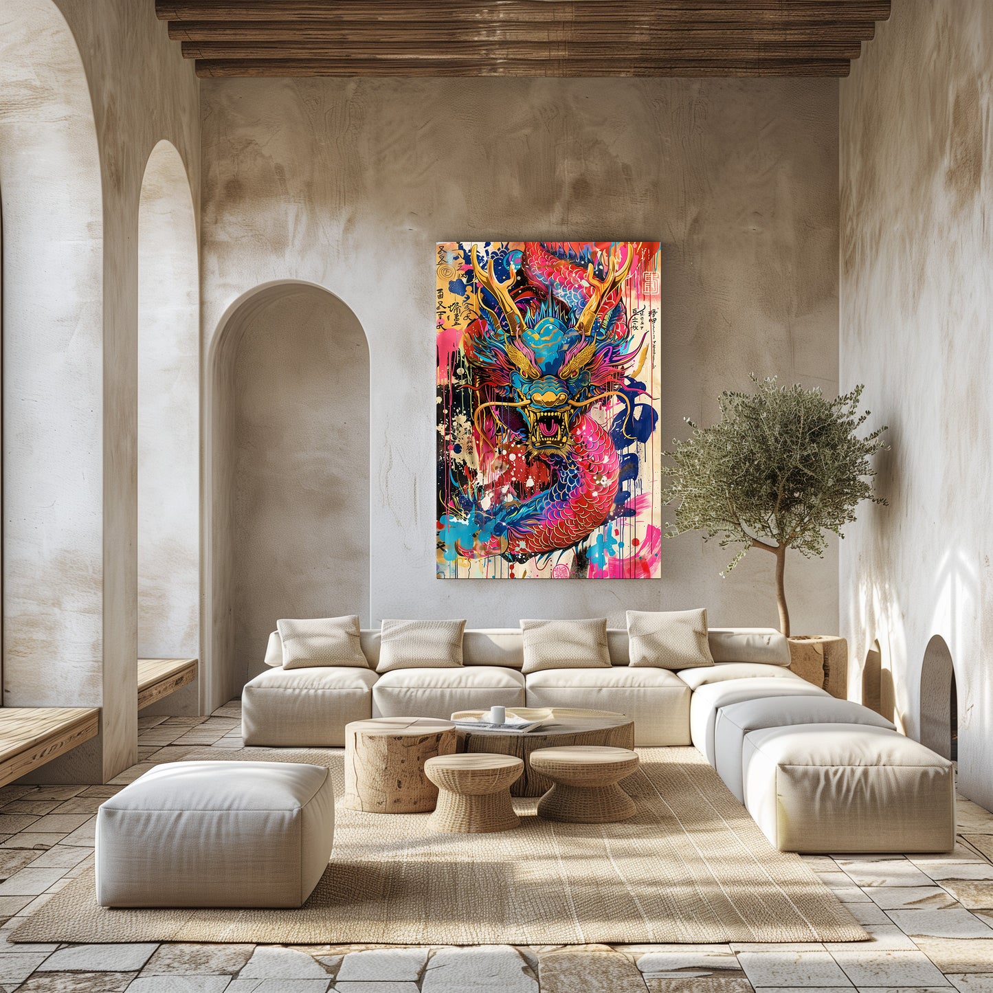 TABLEAU DRAGON CHINOIS