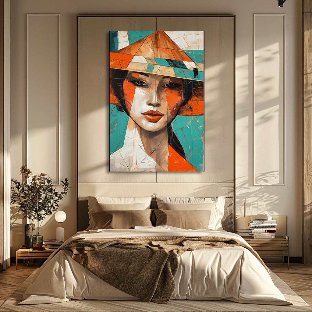 TABLEAU JAPON CUBISME