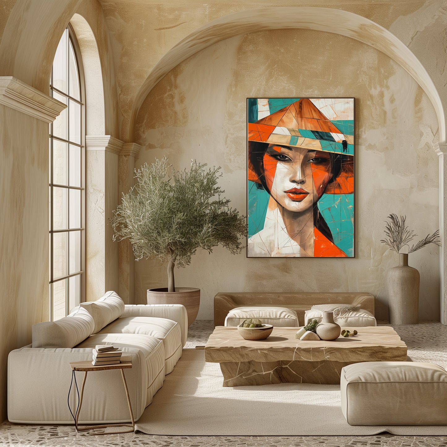 TABLEAU JAPON CUBISME