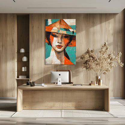 TABLEAU JAPON CUBISME