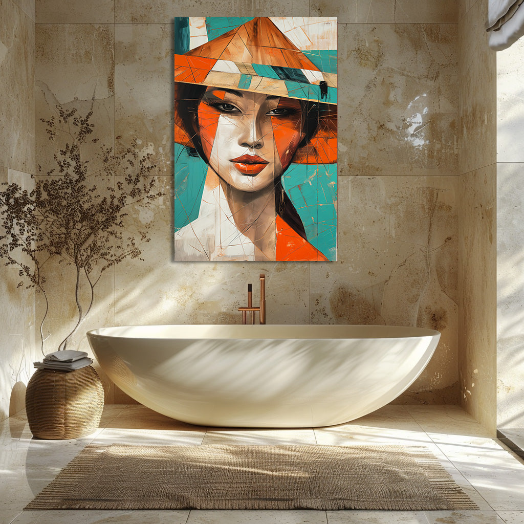 TABLEAU JAPON CUBISME