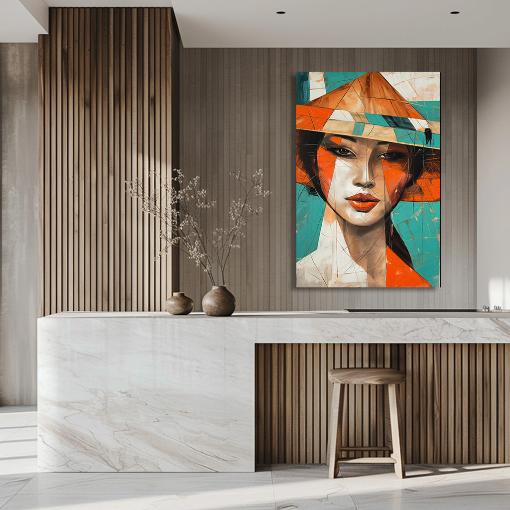 TABLEAU JAPON CUBISME