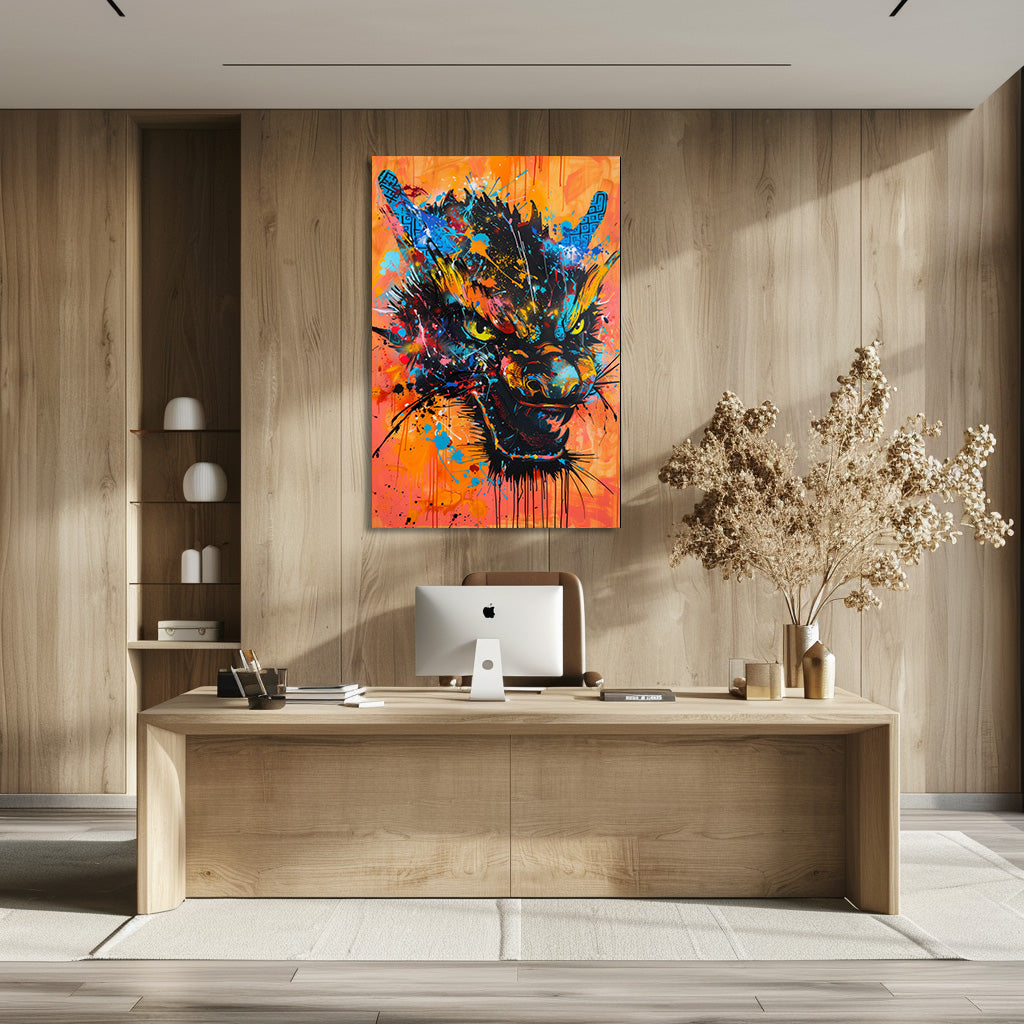 TABLEAU DRAGON STREET ART