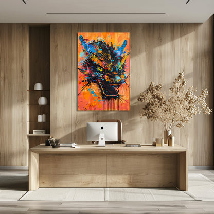 TABLEAU DRAGON STREET ART