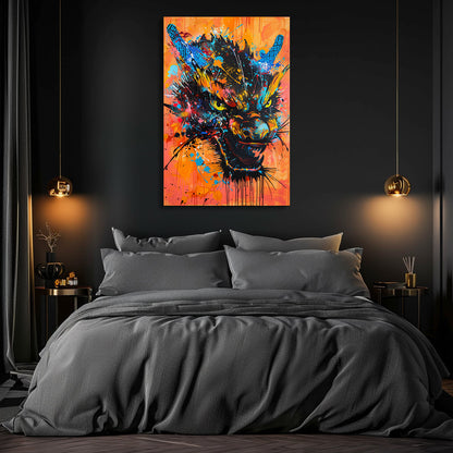 TABLEAU DRAGON STREET ART