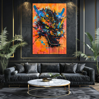 TABLEAU DRAGON STREET ART