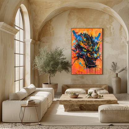 TABLEAU DRAGON STREET ART