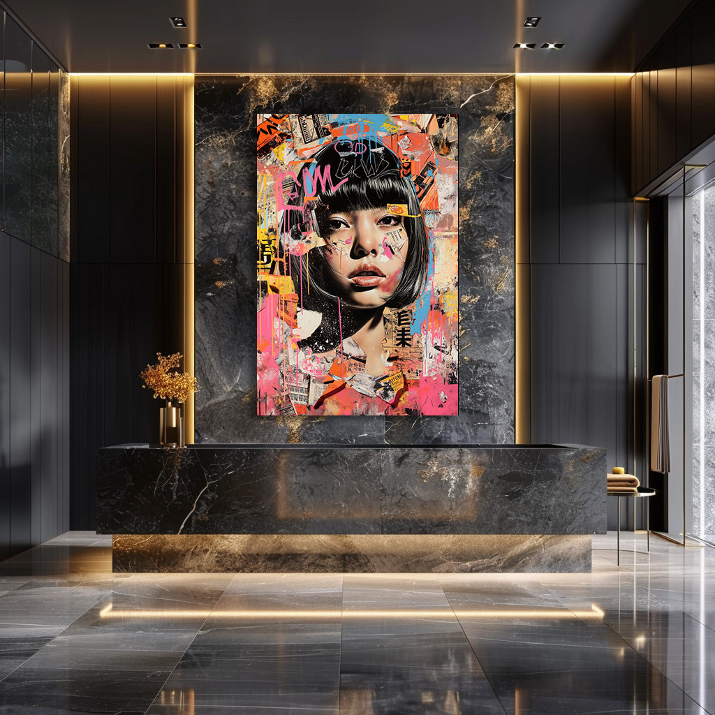 TABLEAU GRAFFITI FEMME