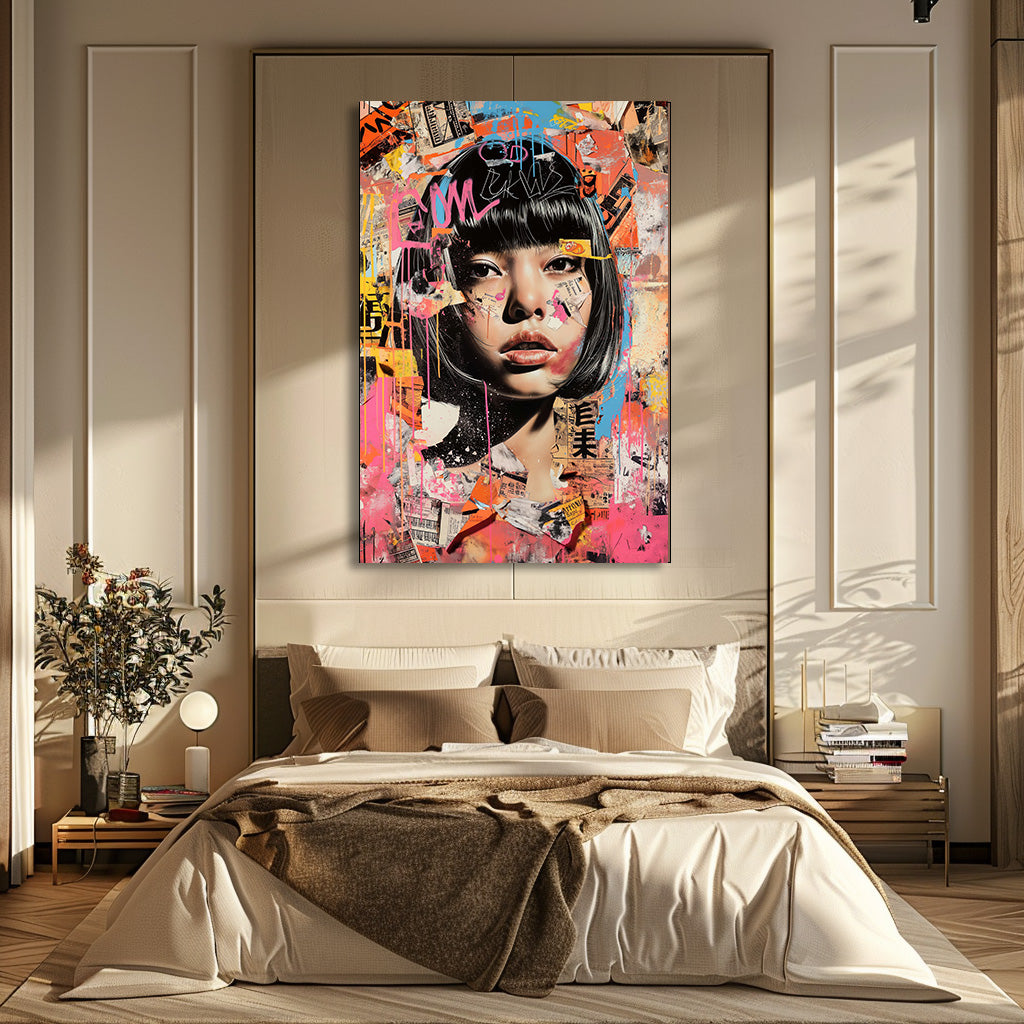 TABLEAU GRAFFITI FEMME