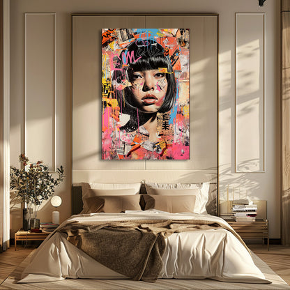 TABLEAU GRAFFITI FEMME