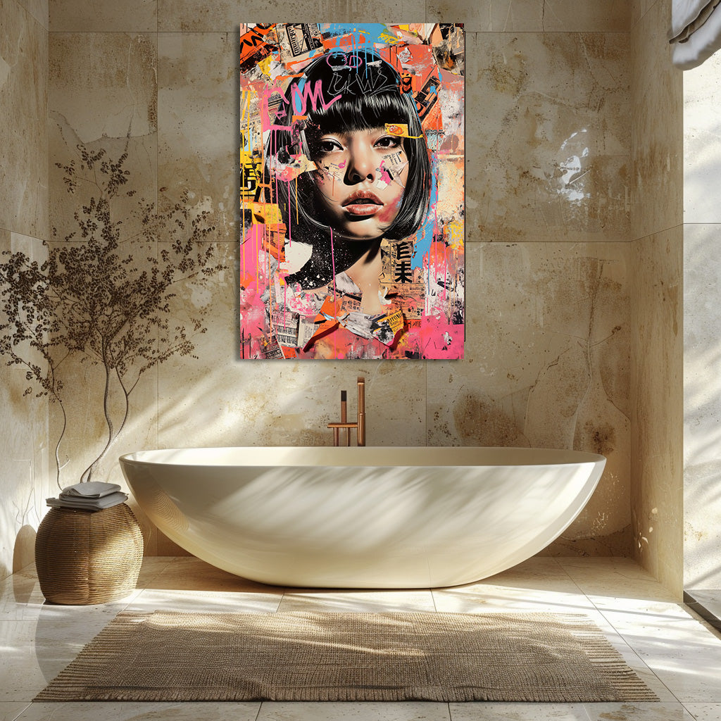 TABLEAU GRAFFITI FEMME