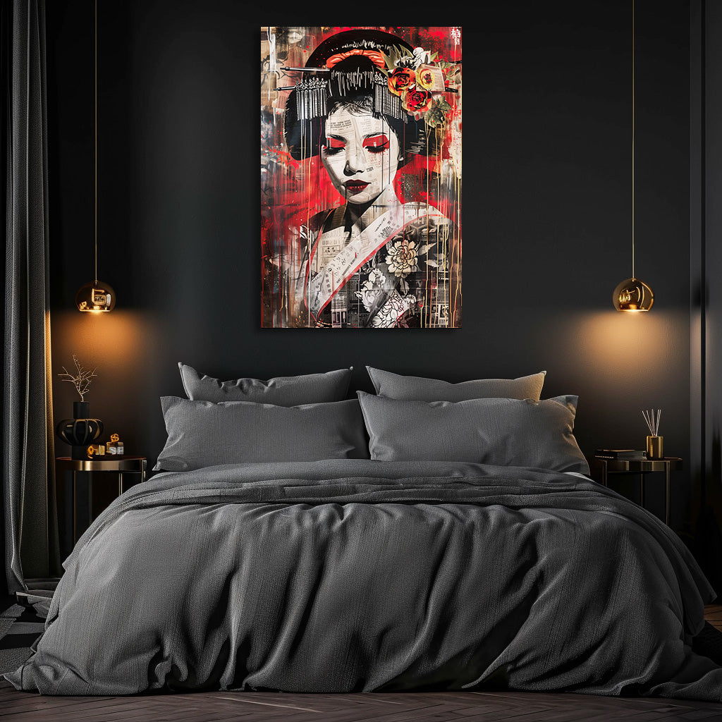 TABLEAU GEISHA ROUGE
