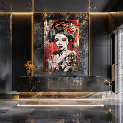 TABLEAU GEISHA ROUGE