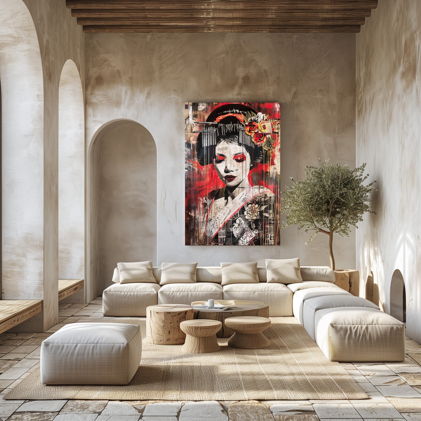 TABLEAU GEISHA ROUGE