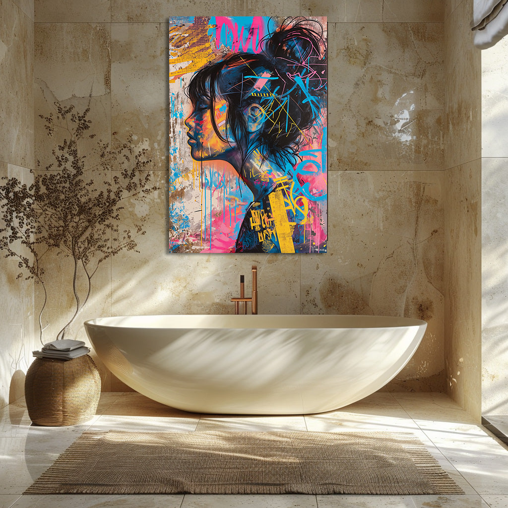 TABLEAU FEMME GRAFFITI